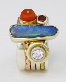 Kath's Opal 'Stacking Ring'